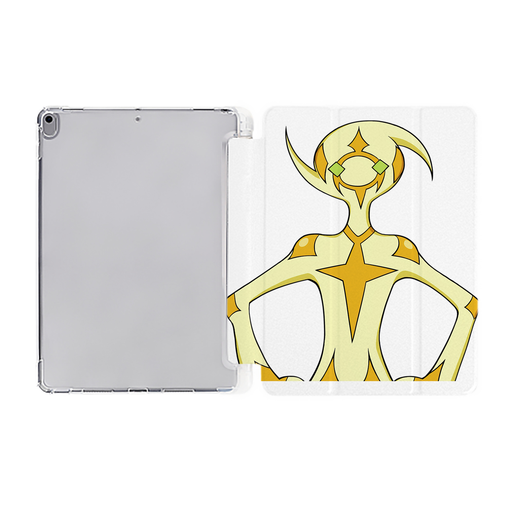 （画像用） 遊☆戯☆王 Yu-Gi-Oh! IPad ケース ペン収納付き 三つ折りスタンド PUレザー×シリコン 対応機種9.5/10.5/10.9インチ